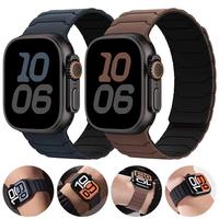 Silicone Watch Band (Band Only), Magnetic Watch Band for Apple Watch 44mm 49mm 45mm 41mm 40mm, Smart Watch Accessories for iW...