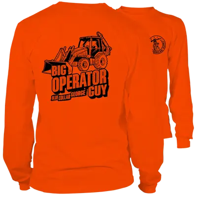 Blue Collar George Big Operator - Long Sleeve Safety Hi-Vis Shirt