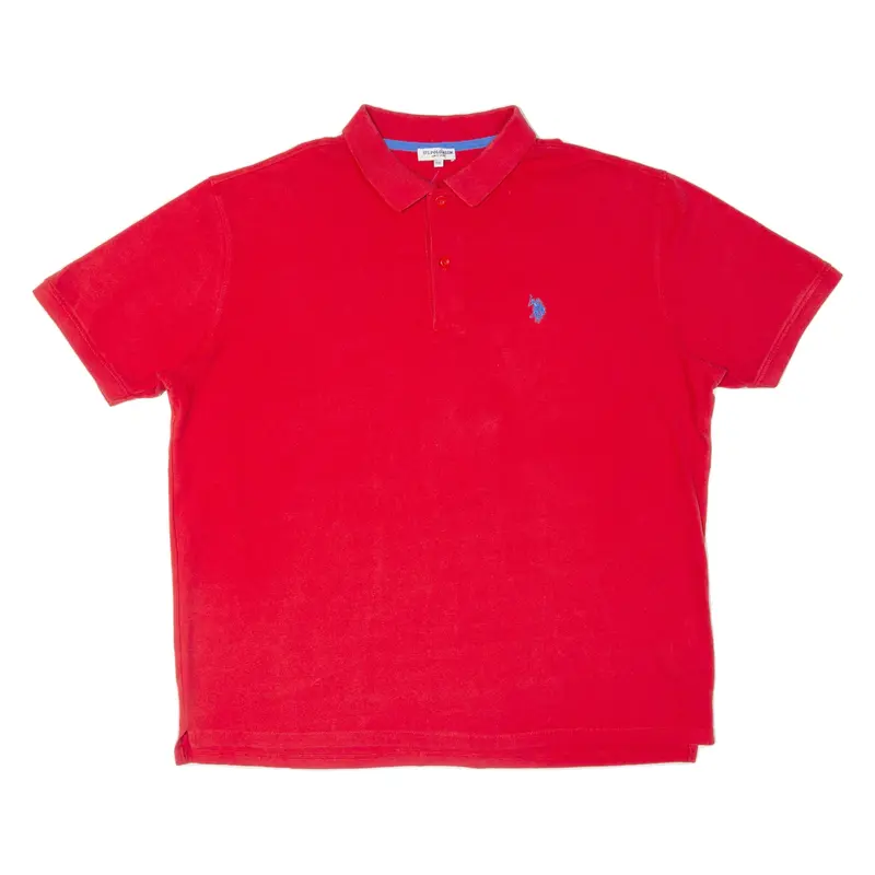 US POLO ASSN Mens Polo Shirt Red 2XL
