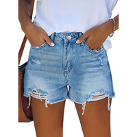 ONLYSHE Women's Casual Denim Shorts Summer Jeans Stretchy Hot Short Pants Beach Fashion
