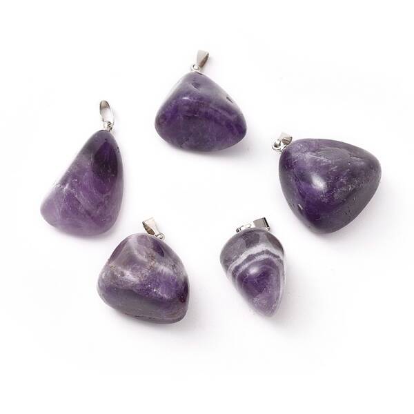 Natural Amethyst Pendants