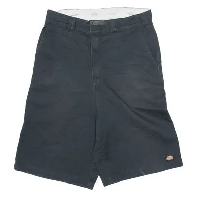 DICKIES Mens Workwear Shorts Black Relaxed M W34
