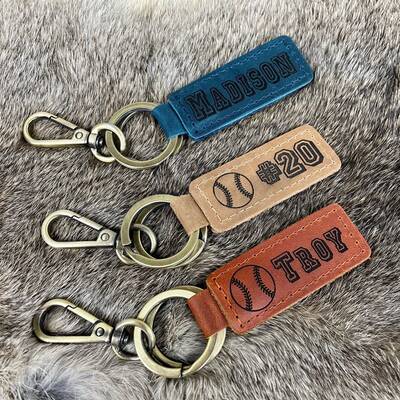 Personalized Baseball Keychains