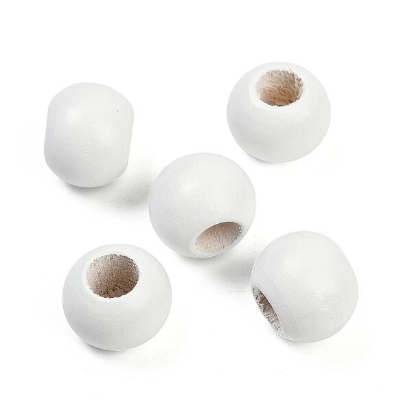 Spray Painted Wood Beads