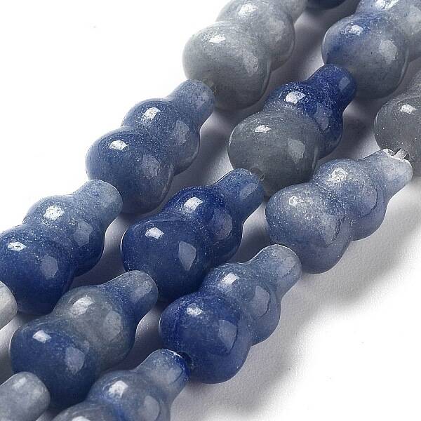 Dyed & Heated Natural Blue Aventurine Beads Strands
