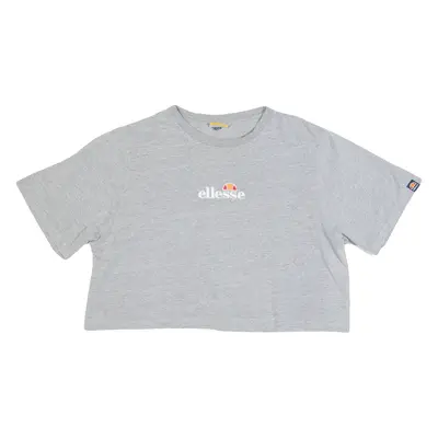 ELLESSE Cropped Womens T-Shirt Grey UK 10