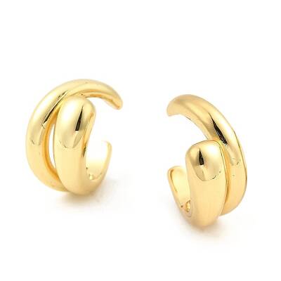 Rack Plating Brass Clip-on Earrings