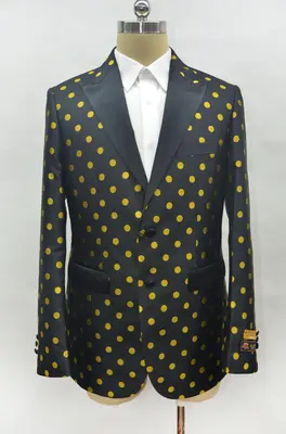 Fashion-5# Black/Gold - Mens Wholesale Blazers