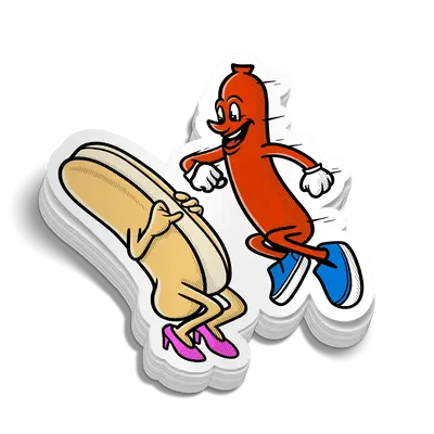 Hot Dog - Hard Hat Decal