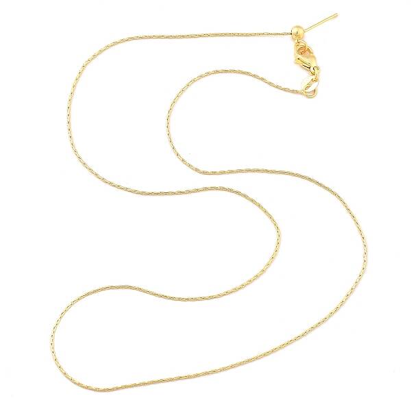 Adjustable Slider Brass Boston Link Chain Necklaces for Men Women