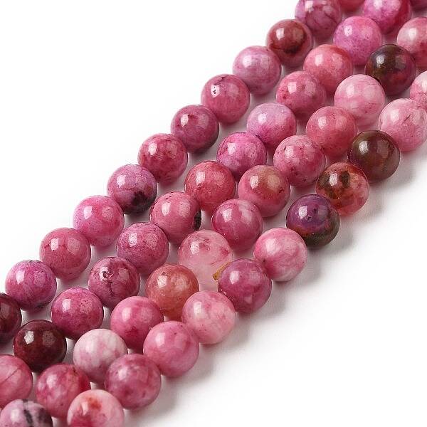 Natural Gemstone Hemimorphite Round Beads Strands