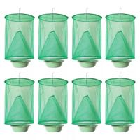 1/2/8/16 Piece Hanging Fly Trap, Ranch Fly Trap, Fly Trap with Bait Storage for Residential Area, Garden, Ranch, Non-Toxic Fl...