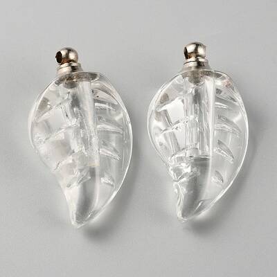 Glass Bottle Locket Pendants