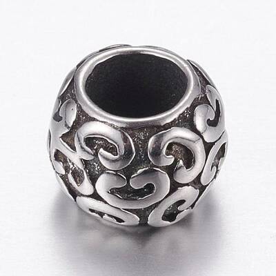 304 Stainless Steel European Beads