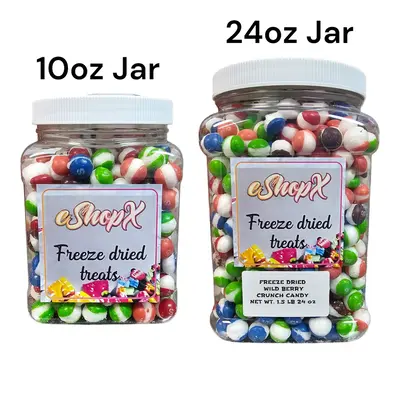 Eshopx Freeze Dried WILD BERRY Crunch Candy Jar Snack Sweet Bonbon
