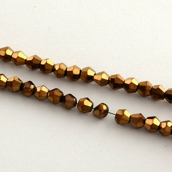 Electroplate Glass Bead Strands