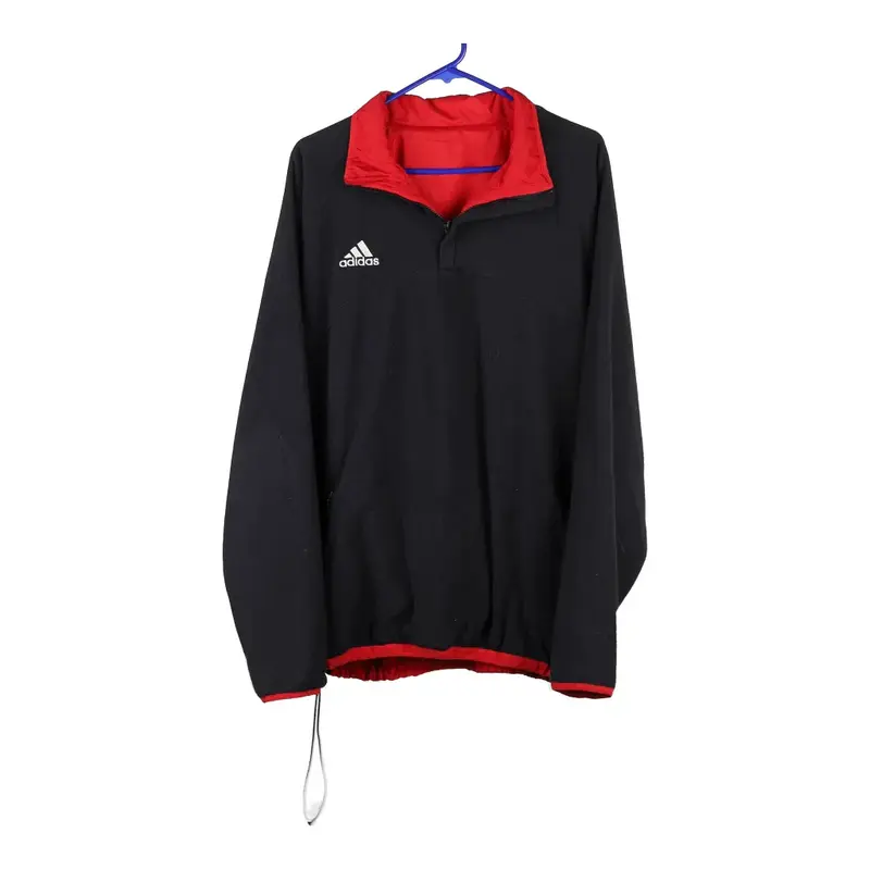 Adidas Reversible Fleece - XL Black Polyester | Size: x-large
