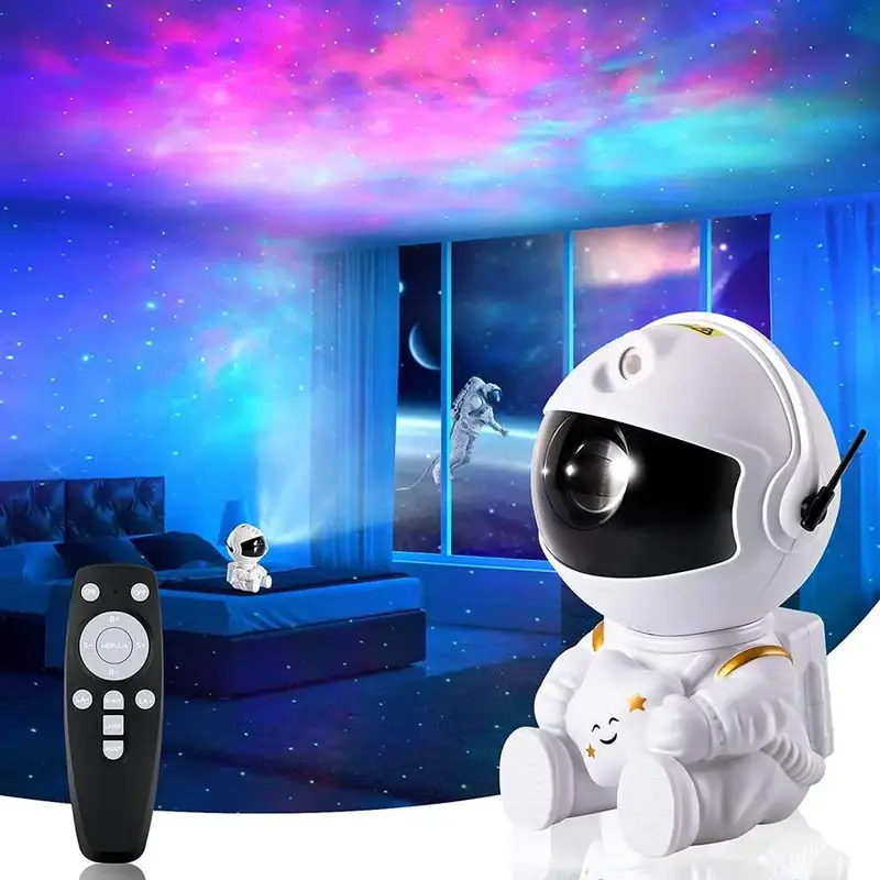 Astronaut Design Starry Sky Projector, USB Powered Galaxy Nebula Projector with Remote Control, Novelty Lights for Bedroom, L...