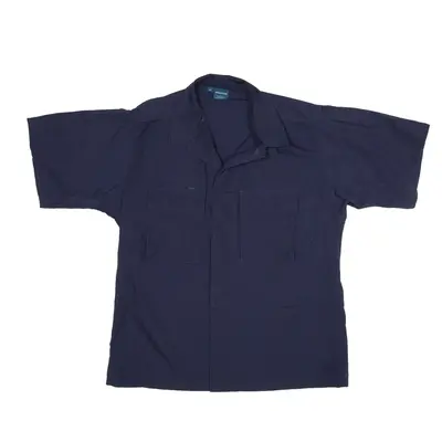 PROPPER Worker Shirt Blue Short Sleeve Mens M