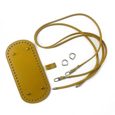 Handmade PU Leather Shoulder Strap Botto Accessories Kits