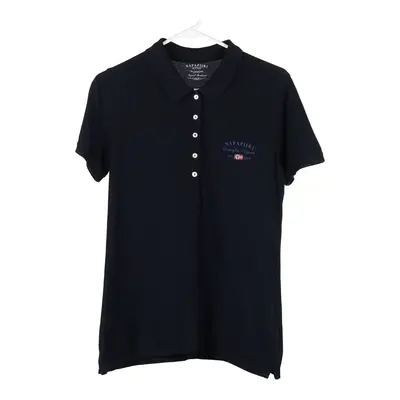 Napapijri Polo Shirt - Medium Navy Cotton