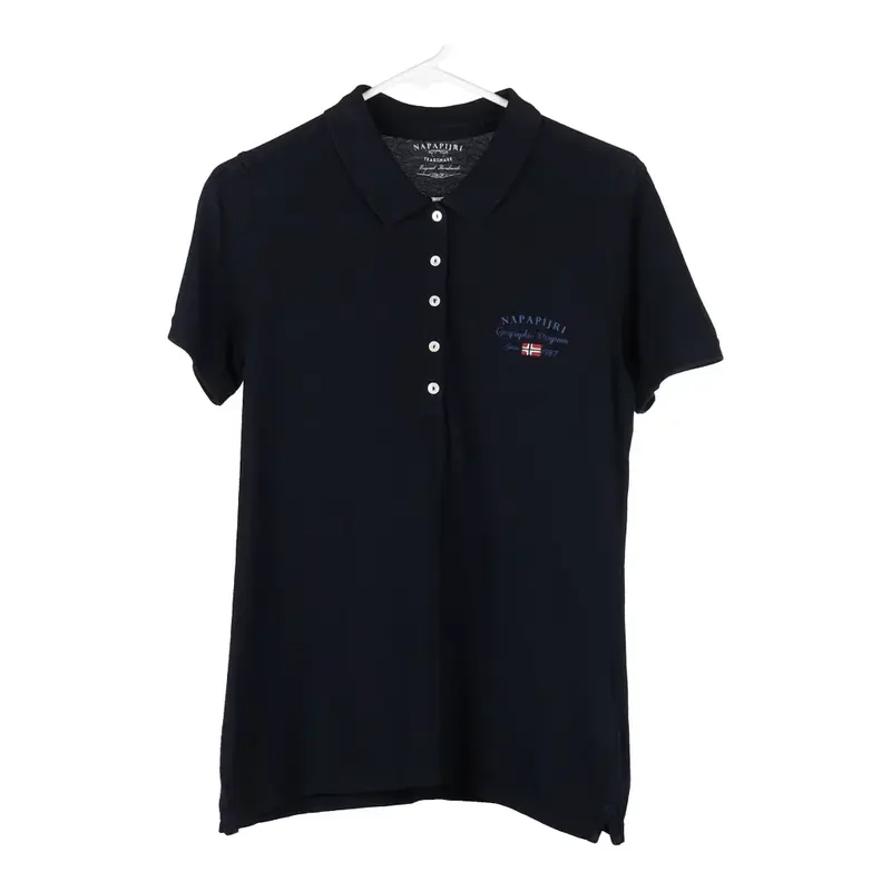 Napapijri Polo Shirt - Medium Navy Cotton
