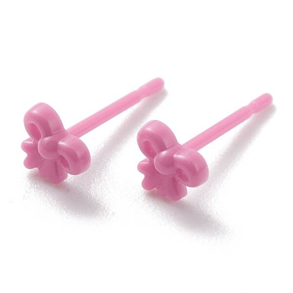 Eco-Friendly Plastic Stud Earrings