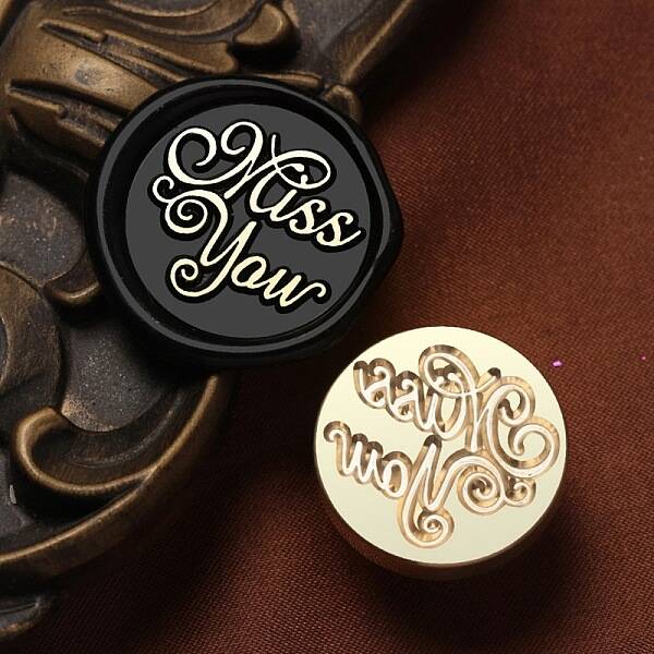 Miss You Wax Seal Brass Stamp Heads
