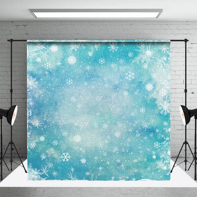 Aperturee Dreamy Wonderland Bokeh Snowflake Photography Backdrop - Aperturee