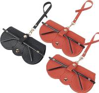 Cute Sunglasses Protective Case for Women, Eco-Friendly Plain Artificial Leather Design Textured Glasses Bag, Creative and Fa...