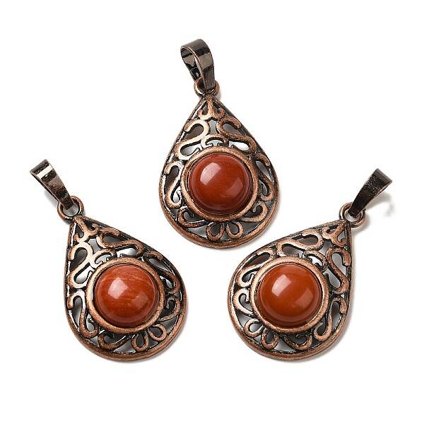 Natural Red Jasper Pendants
