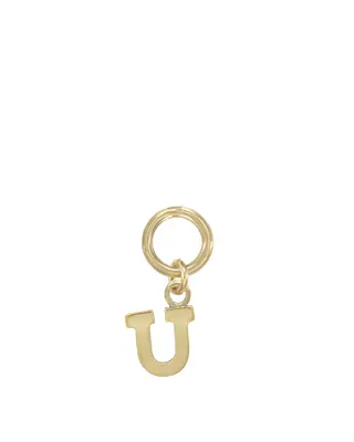 One Love Initial Charms | Metal Color: Gold | Style: U