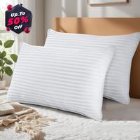 Utopia Bedding Pillows for Bed, Hotel Pillows In Queen & King Size - Pillows Set of 2, White , for Back, Stomach & Side Sleep...