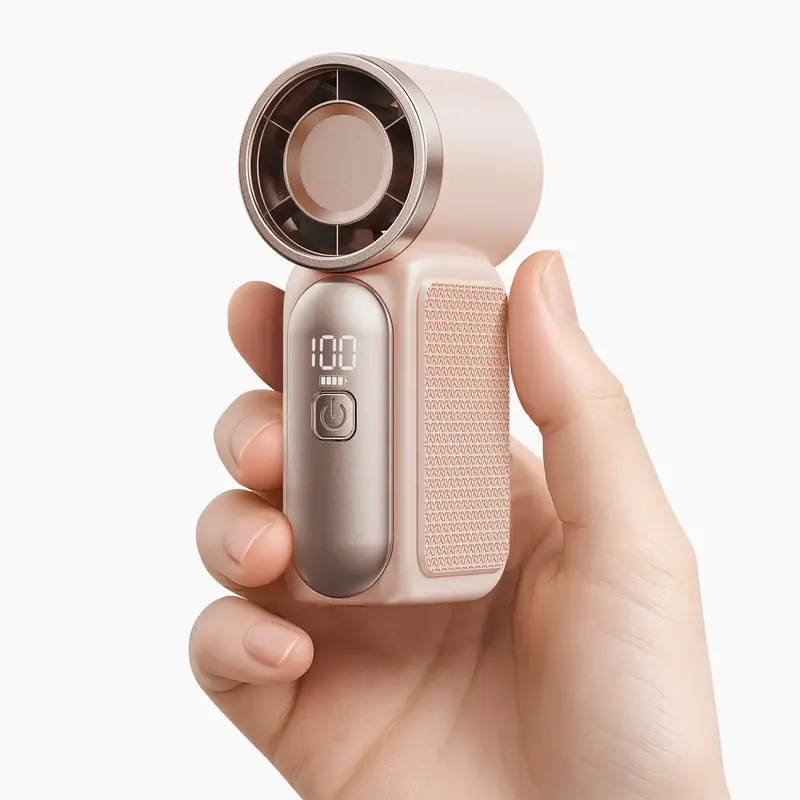 GAIATOP Super Mini Handheld Fan, High-Speed Turbo, 6-Gear Adjustable with LED Display, USB Rechargeable Battery, Perfect for ...