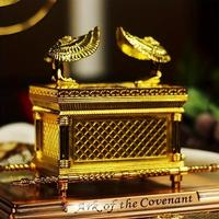 Ark Of The Covenant Design Statue, 1 Count Creative Religious Ornament, Exquisite Desktop Ornament Crafts for Home Office Din...
