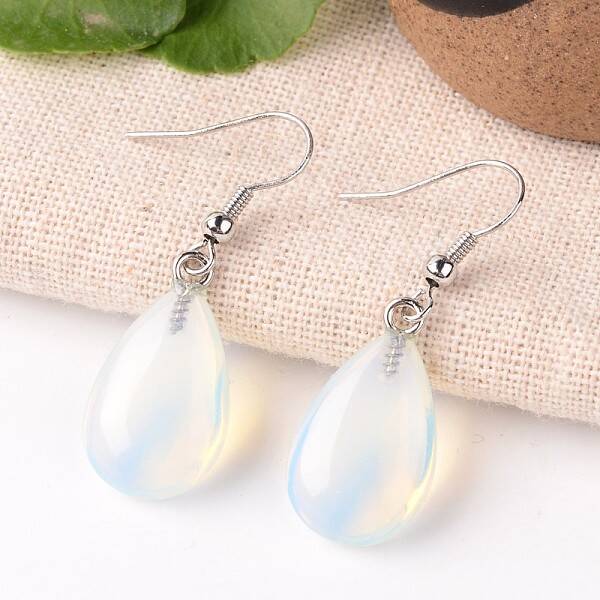 Opalite Teardrop Dangle Earrings