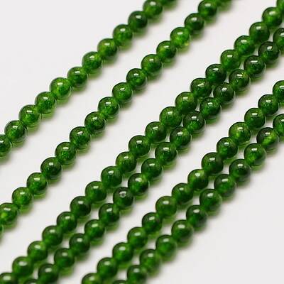 Natural Taiwan Jade Round Beads Strands