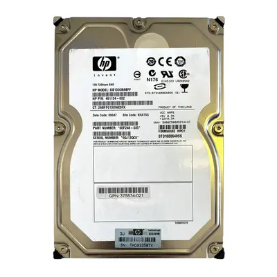 375874-021 HP 1TB 3Gb/s SAS 7200 3.5-Inch Hard Drive