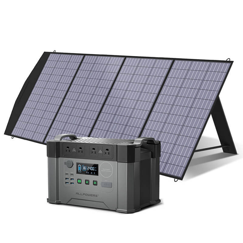 ALLPOWERS S2000 Portable Power Station 2000W 1500Wh S2000+SP033 200W Solar Panel