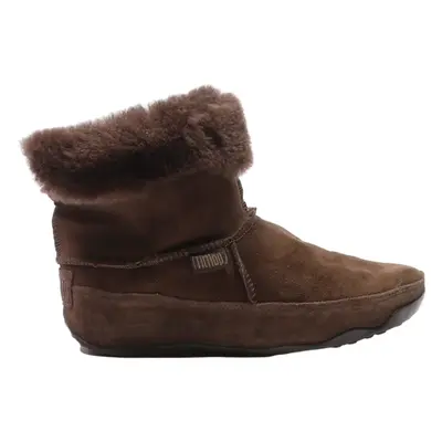 FIT FLOP Ankle Boots Brown Suede Womens UK 7