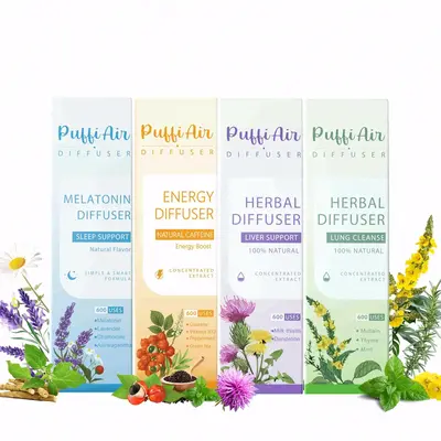 PuffiAir pure herbal for body detoxification and tongue air freshing,herbal support pen relaxation diffusion stick Solution