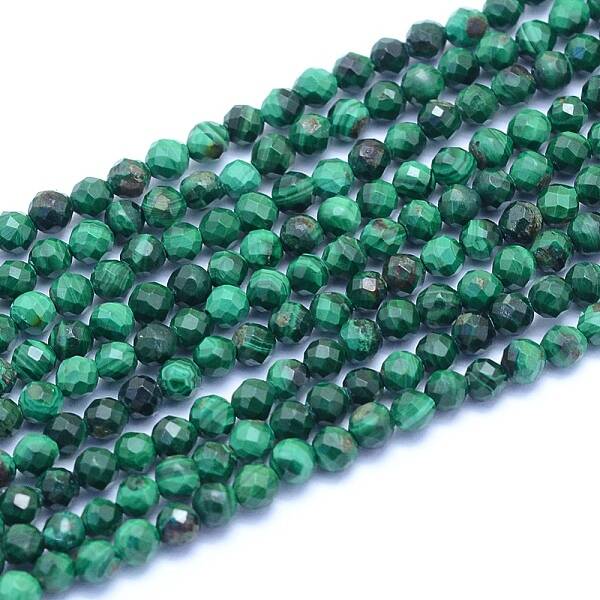 Natural Malachite Beads Strands
