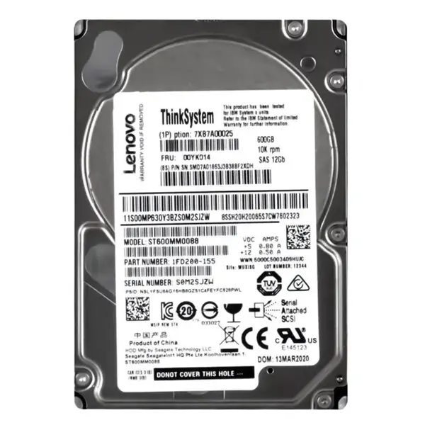1FD200-155 Seagate 600GB 12Gb/s SAS 10000 2.5-inch 128MB Hard Drive