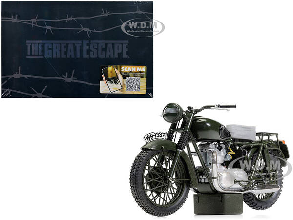 Triumph TR6 Trophy Motorcycle Dark Green (Weathered) \