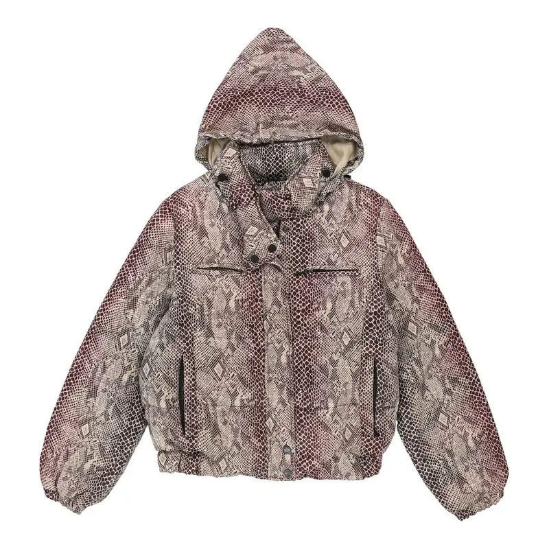 Calvin Klein Jeans Animal print Puffer - Large Brown Down And Feather