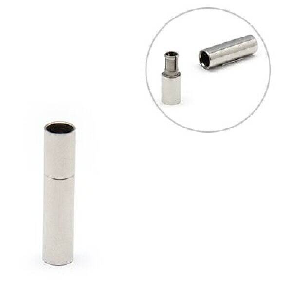 Tarnish Resistant 304 Stainless Steel Magnetic Clasps with Glue-in Ends