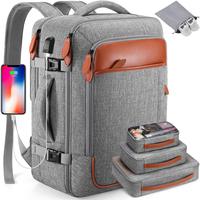 Miusse 42L Laptop Backpack XL, Carry-on Approved Bag for Men & Women, Waterproof Luggage with Packing Cubes, Shoe Pocket, Per...