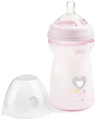 Chicco Natural Feeling Girl bottle 6m+ 330 ml
