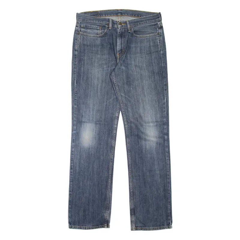 LEVI'S 514 Jeans Mens Blue Slim Straight Stone Wash W34 L34