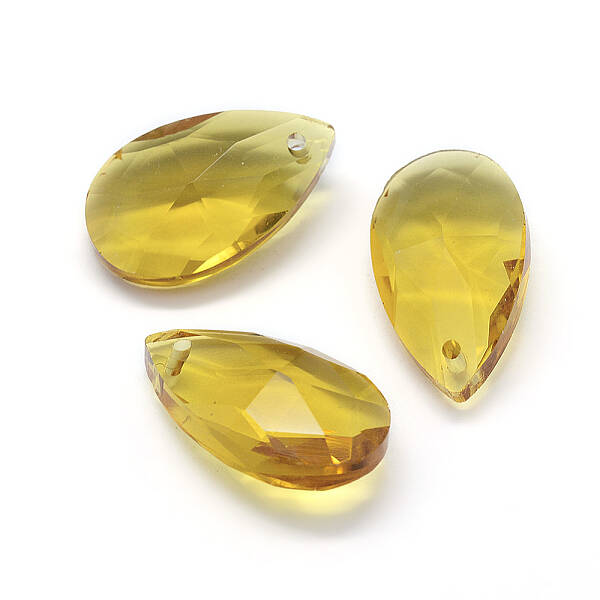 Faceted Glass Pendants